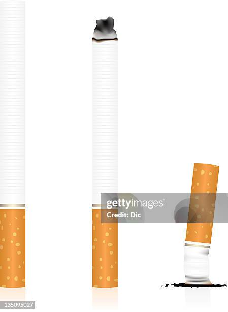 cigarette - ashes stock illustrations