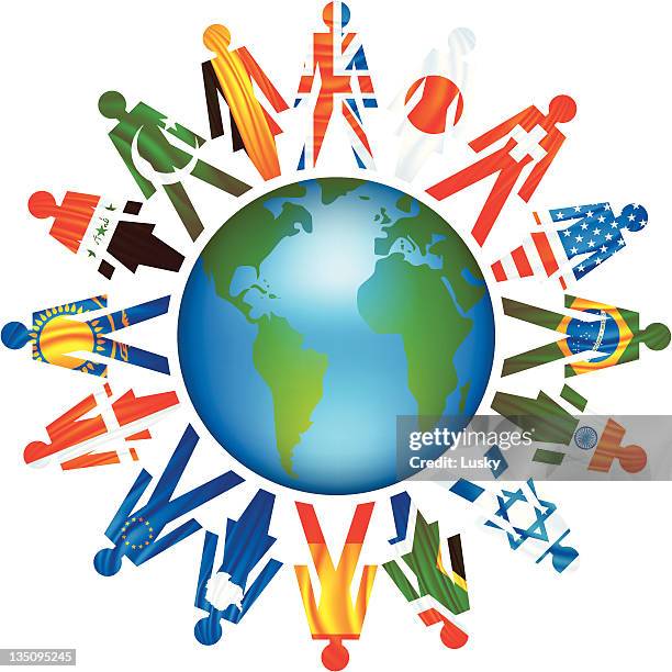 stockillustraties, clipart, cartoons en iconen met united earth - english flag