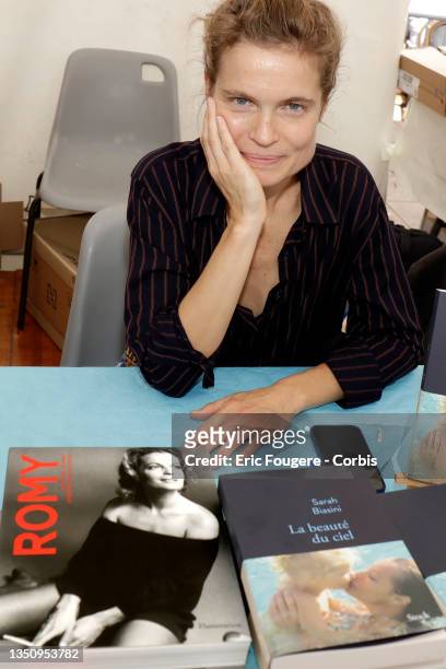 Actress Sarah Biasini poses during a portrait session in Paris, France on .