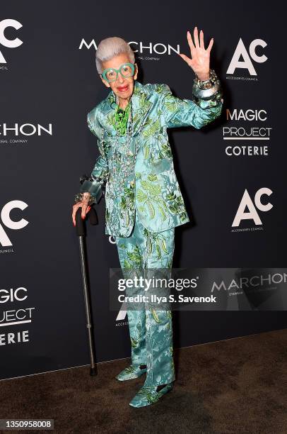 Iris Apfel attends the 25th Annual ACE Awards on November 02, 2021 in New York City.