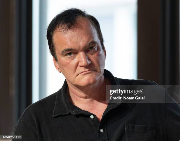 Quentin Tarantino speaks at Secret Network panel discussion during NFT.NYC at Neuehouse on November 02, 2021 in New York City.