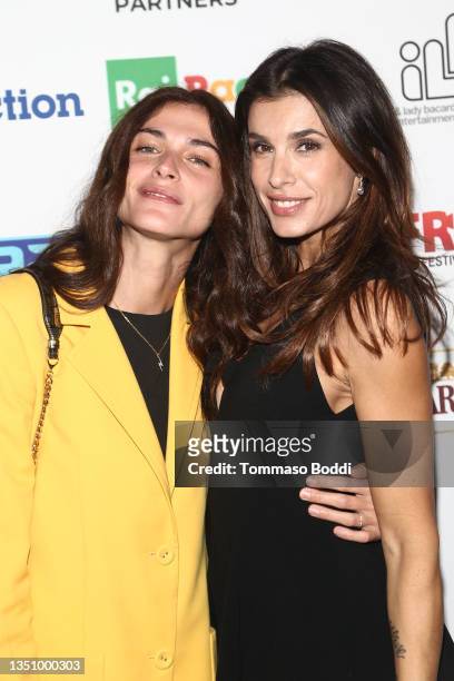 Elisa Sednaoui and Elisabetta Canalis pose as actress Valeria Golino, Grammy award singer Tiziano Ferro and TV personality How Bastianich are honored...