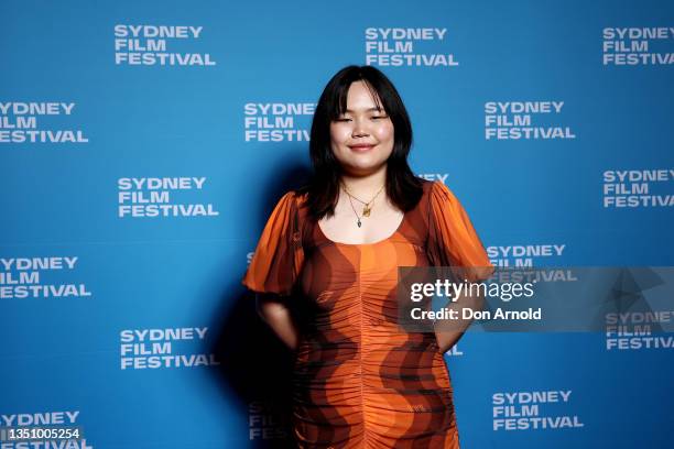 Claire Cao attends the Sydney Film Festival Opening Night Gala screening of Here Out West at State Theatre on November 03, 2021 in Sydney, Australia.