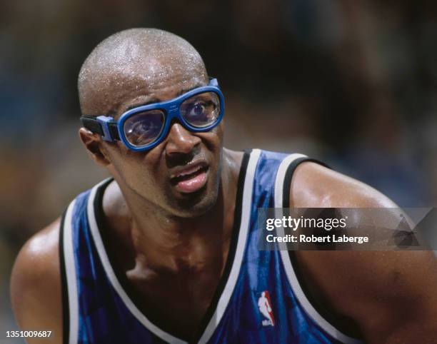Horace Grant, Power Forward for the Milwaukee Bucks looks on during the NBA Central Division basketball game against the Toronto Raptors on 5th March...