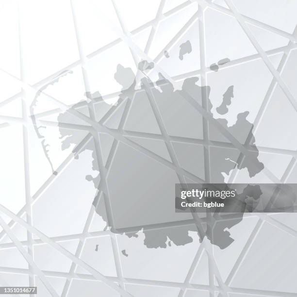 micronesia map with mesh network on white background - pohnpei stock illustrations