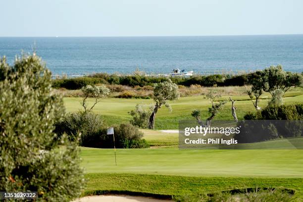 General view of the 9th green during Day One of the Sergio Melpignano Senior Italian Open at San Domenico Golf on November 03, 2021 in Savelletri di...