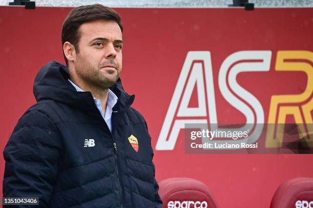 Roma Sports Director Tiago Pinto during training session at Centro Sportivo Fulvio Bernardini on November 03, 2021 in Rome, Italy.