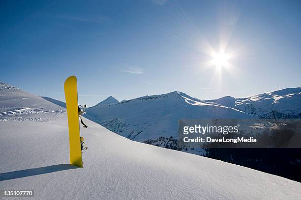 condições perfeitas - prancha de snowboard - fotografias e filmes do acervo