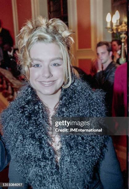 Daniela Denby-Ashe arriving on the red carpet, The 1997 MOBO Awards, New Connaught Rooms, London, 10th November 1997.