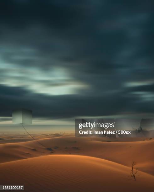 scenic view of desert against sky,shiraz,fars province,iran - iran landschaft stock-fotos und bilder