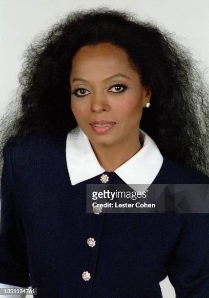 American singer, songwriter and actress Diana Ross poses for a portrait circa 1987 in Los Angeles, California.