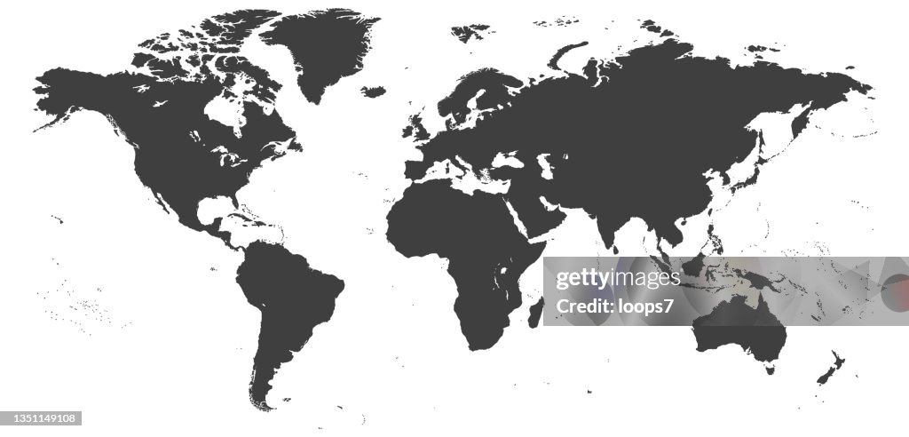 World Map Vector Illustration Scalable At Any Size High-Res Vector ...