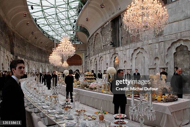 Internal view of theChanel Paris-Bombay Show at Grand Palais on December 6, 2011 in Paris, France.