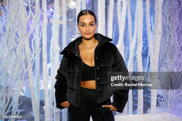 Gizele Oliveira attends Day 2 of Alo House Winter 2021 at Alo House on November 03, 2021 in Los Angeles, California.