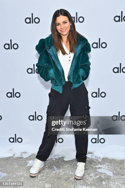 Victoria Justice attends Day 2 of Alo House Winter 2021 at Alo House on November 03, 2021 in Los Angeles, California.