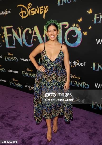 Stephanie Beatriz attends the world premiere of Walt Disney Animation Studios' Encanto at El Capitan Theatre in Hollywood, California on November 03,...