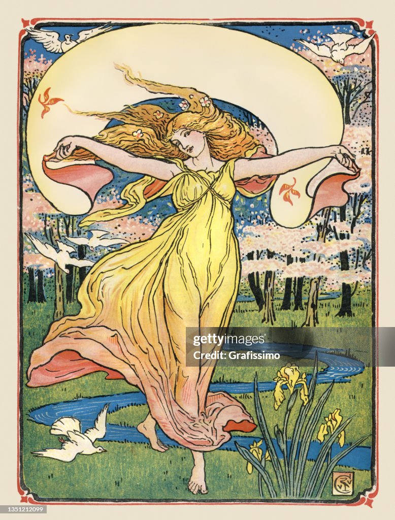 Frauentanz im Naturstil 1897