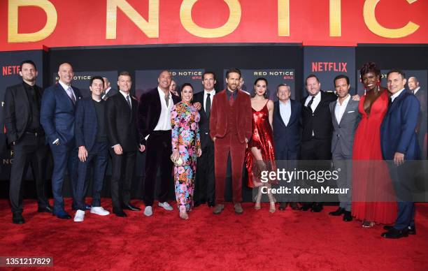 Scott Sheldon, Hiram Garcia, Senior Manager of Original Films at Netflix Andrew Norman, Rawson Marshall Thurber, Dwayne Johnson, Dany Garcia, Head of...