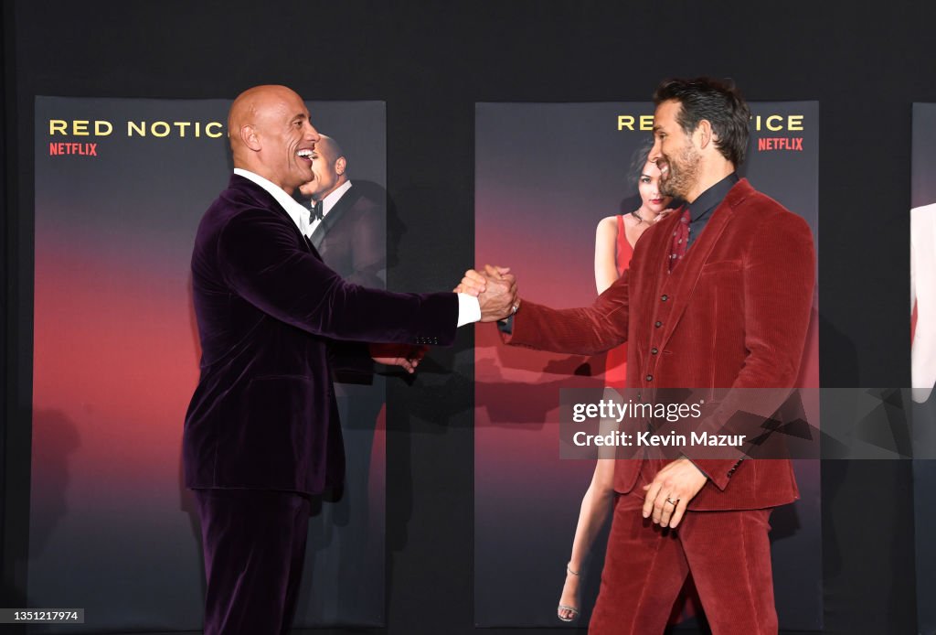 World Premiere Of Netflix's "Red Notice"