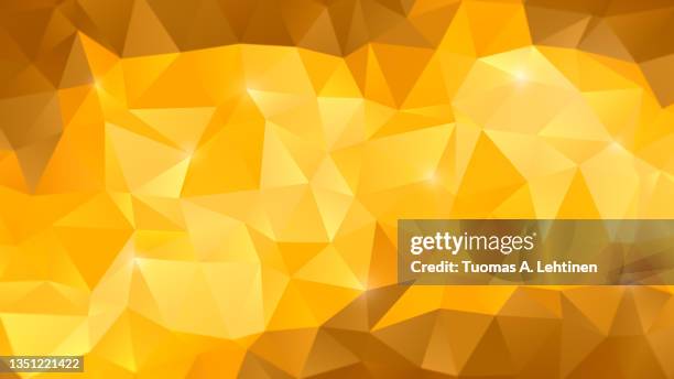 golden polygon vector pattern background. - hd tv bildbanksfoton och bilder