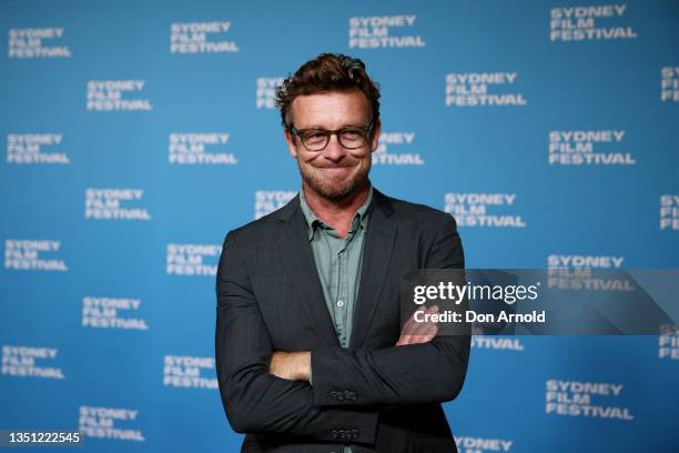 Simon Baker poses during the Jury Media Call for the Sydney Film Festival at the State Theatre on November 04, 2021 in Sydney, Australia.