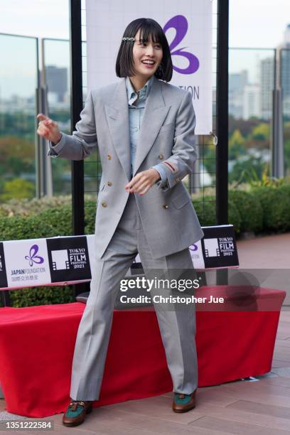 Japanese actress/festival ambassador Ai Hashimoto attends the 'Asia Lounge Bahman Ghobadi and Hashimoto Ai' during the Tokyo International Film...