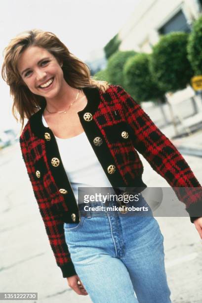 American actress Courtney Thorne-Smith from television series Melrose Place.