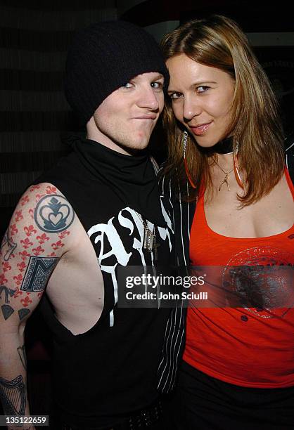 Josh Madden and Dana Dynamite during Maxim and Ben Sherman MAGIC Party at Forty Deuce in Las Vegas, Nevada, United States.