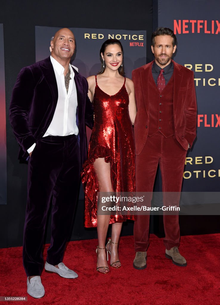 World Premiere Of Netflix's "Red Notice" - Arrivals