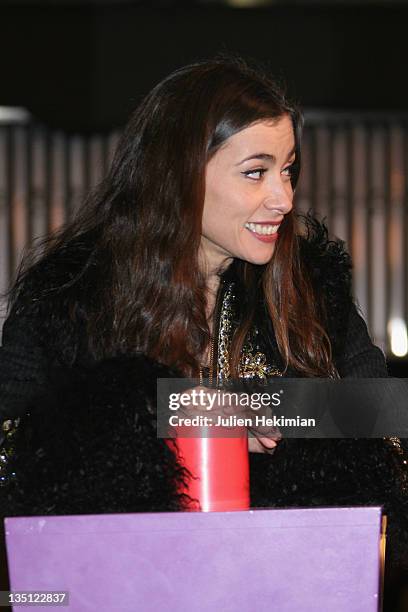 Olivia Ruiz attends the launch of the 'Noel Circus' christmas illumination at Bazar de l'Hotel de Ville on November 17, 2010 in Paris, France.