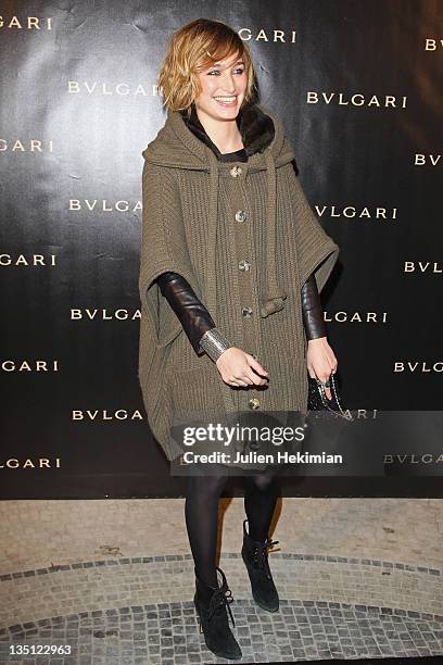 Pauline Lefevre attends the Exhibition Launch for Bulgari 125th Anniversary Celebration at Grand Palais on December 9, 2010 in Paris, France.