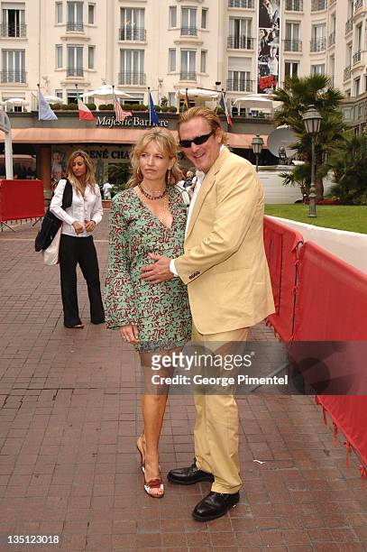 De Anna Morgan and Michael Madsen during 2005 Cannes Film Festival - Michael Madsen Sightings at Majestic Hotel in Cannes, France.