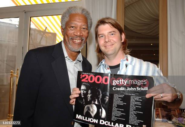Morgan Freeman and Robert Burke, Head Of Worldwide Marketing