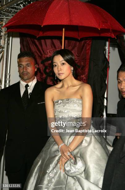 Kim Hee-Seon during 2005 Cannes Film Festival - "The Myth" Party - Arrivals at Majestic Beach in Cannes, France.