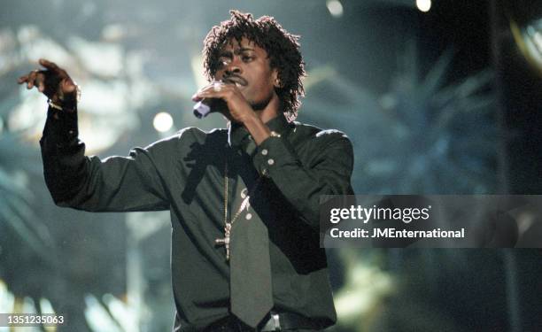 Beenie Man performing at The 1998 MOBO Awards, The Royal Albert Hall, London, 14th October 1998.