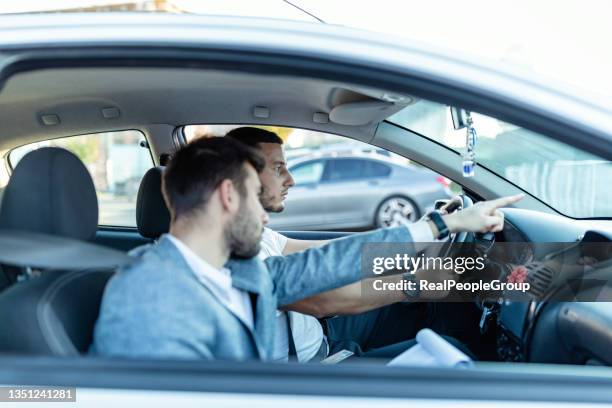 driver's license test. - school exam stockfoto's en -beelden