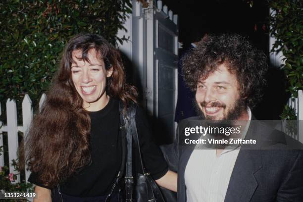 American actress and comedian Allyce Beasley and American actor Curtis Armstrong attend the Presidential Campaign fundraiser for Michael Dukakis,...