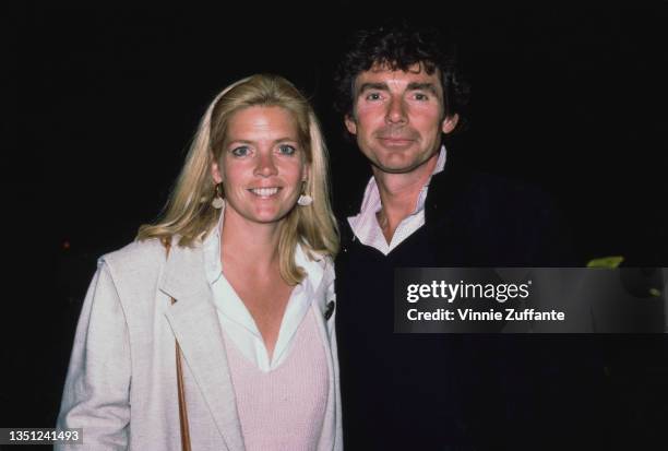 American actress Meredith Baxter Birney and her husband, American actor David Birney, in New York City, New York, circa 1985.