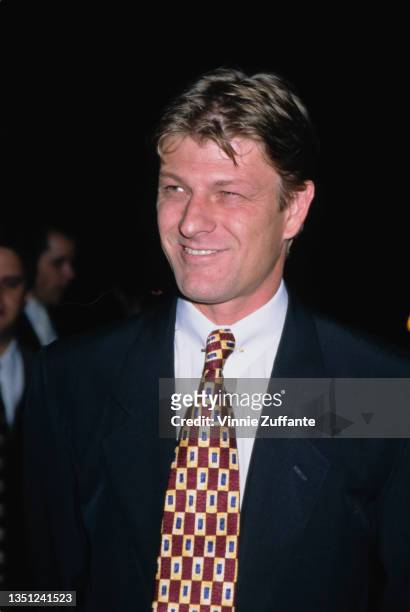 British actor Sean Bean attends the Beverly Hills premiere of 'Ronin', held at the Academy Theater in Beverly Hills, California, 23rd September 1998.