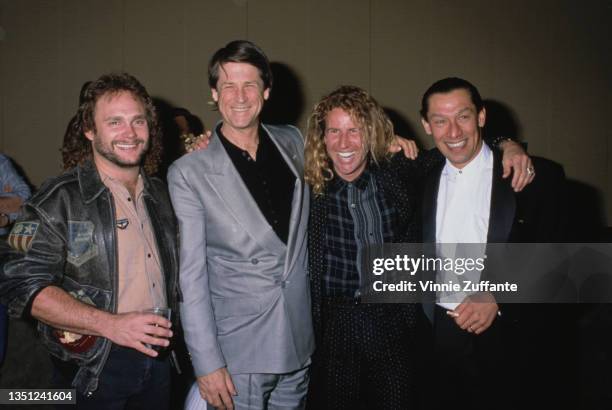 American bass player Michael Anthony, American singer, songwriter and musician Brian Wilson, American singer and songwriter Sammy Hagar, and American...