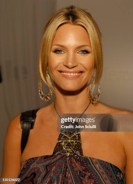 Natasha Henstridge during Mercedes-Benz Spring 2006 L.A. Fashion Week at Smashbox Studios - Single - Front Row at Smashbox in Culver City, CA, United...