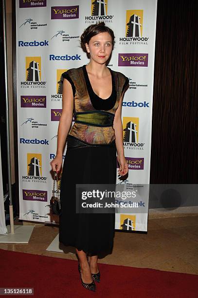 Maggie Gyllenhaal during 9th Annual Hollywood Film Festival Awards Gala Ceremony - Red Carpet at Beverly Hilton in Los Angeles, California, United...