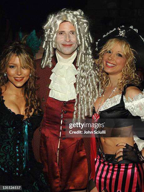 Ashley Peldon, Crispin Glover and Courtney Peldon during igotpoker.com Hosts Haylie Duff's 2nd Annual Halloween Party - October 30, 2005 at Henson...