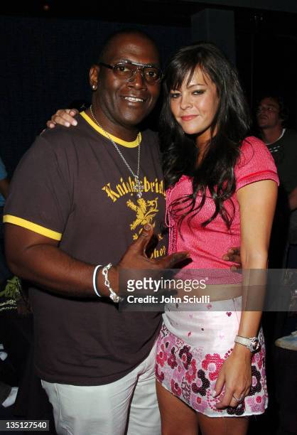 Randy Jackson and Allison Melnick during Allison Melnick's Farewell Party at Concorde in Hollywood, California.