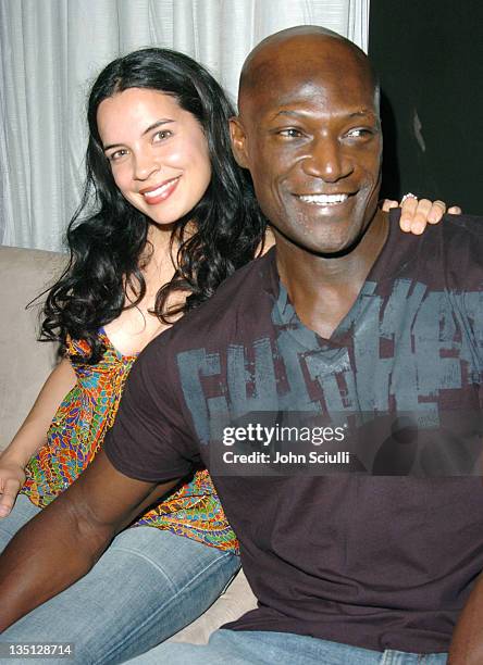 Zuleikha Robinson and Peter Mensah at the Motorola Late Night Lounge at the Toronto Film Festival