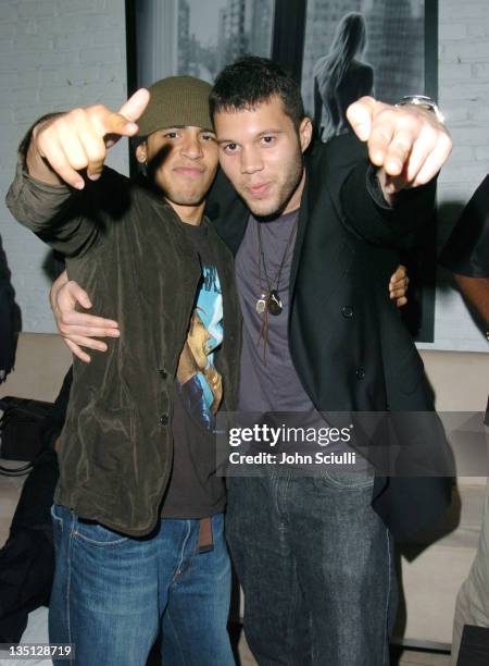 Victor Rasuk and Frank E. Flowers, director at the Motorola Late Night Lounge at the Toronto Film Festival