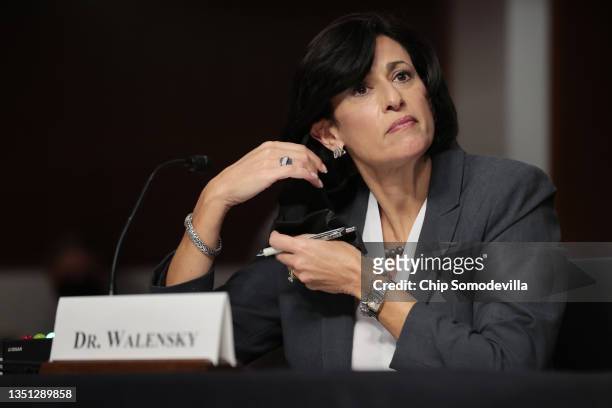 Centers for Disease Control and Prevention Director Rochelle Walensky testifies before the Senate Health, Education, Labor, and Pensions Committee...