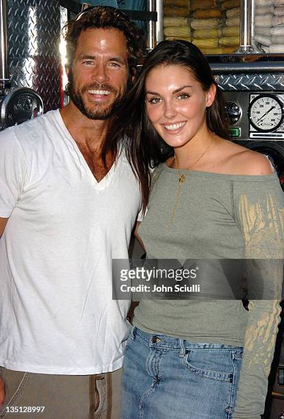 Shawn Christian and Taylor Cole during 2nd Annual Franklin Village Street Fair at Franklin Street in Los Angeles, California, United States.
