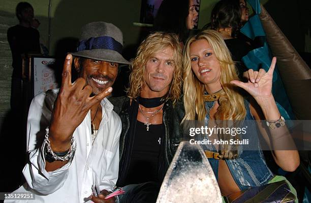 Fez, Duff McKagan and Susan Holmes during Rip Curl Presents "Sand & Glam" Benefiting Heal the Bay - Inside at Club 1650 in Hollywood, California,...