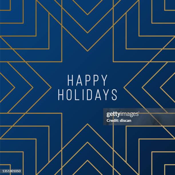 holiday greeting card with snowflake. - simple snowflake stock illustrations